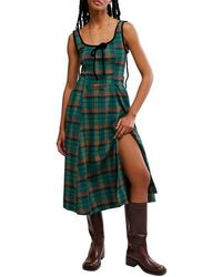 Free People Nightingale Plaid Midi Dress | Lyst Free People Nightingale Plaid Midi Dress | Lyst