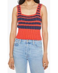 Mother - Stripe Sweater Tank - Lyst