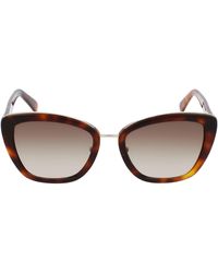 Longchamp - Roseau 53mm Gradient Rectangle Sunglasses - Lyst