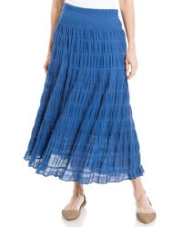 Max Studio - Textured Midi Skirt - Lyst