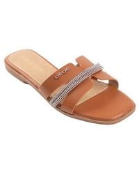 Bebe - Rhinestone Slide Sandal - Lyst