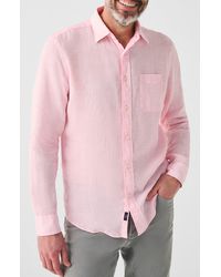 Faherty - Laguna Solid Linen Button-up Shirt - Lyst