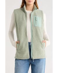 Balance Collection - Amara Fleece Knit Zip Vest - Lyst