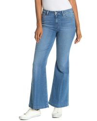 PAIGE Genevieve High Rise Flared Jeans - Blue