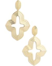 Kendra Scott - Abbie Cross Drop Statement Earrings - Lyst