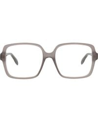 McQueen - 55Mm Square Optical Glasses - Lyst
