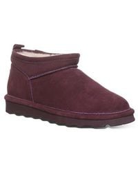 BEARPAW - Super Shorty Genuine Shearling Lined Bootie - Lyst