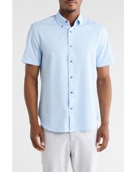 Con.struct - Dot Short Sleeve Seersucker Button-Down Shirt - Lyst