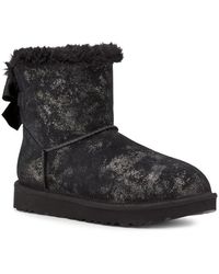furry uggs black