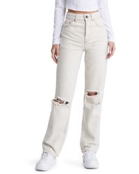 BDG - Authentic Ripped Straight Leg Jeans - Lyst