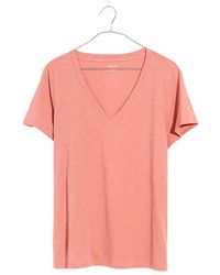 Madewell - Whisper Cotton V-neck T-shirt - Lyst