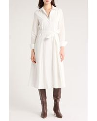 10 Crosby Derek Lam - Annette Long Sleeve Tie Waist Shirtdress - Lyst