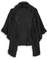 Saachi - Faux Fur Trim Topper - Lyst