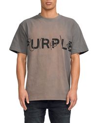Purple Brand - Logo Cotton Jersey Graphic T-shirt - Lyst