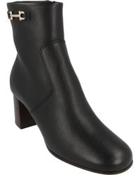Ferragamo - Oreste Leather Bootie - Lyst