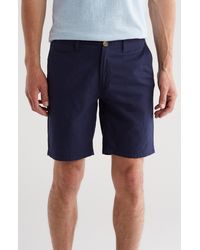 14th & Union - Linen Blend Trim Fit Shorts - Lyst