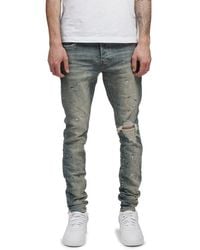 Purple Brand - Slim Stretch Ripped Jeans - Lyst