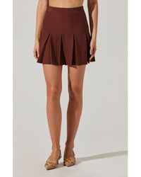 Astr - Denisa Pleated Miniskirt - Lyst