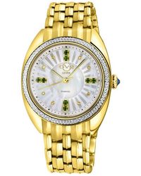 Gv2 - Palermo Diamond & Gemstone Swiss Quartz Bracelet Watch, 35Mm - Lyst