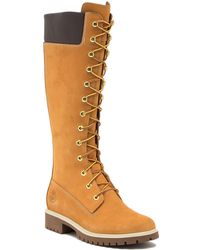 womens tall lace up timberland boots