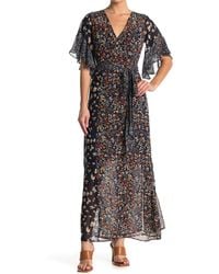auguste daisy love wrap maxi dress