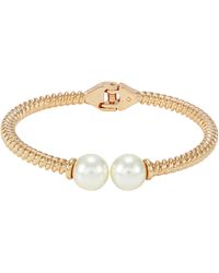 Tahari - Imitation Pearl Cuff Bracelet - Lyst