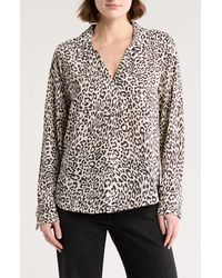 Sanctuary - Johnny Collar Long Sleeve Tunic Top - Lyst