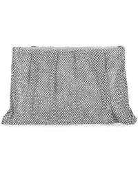 Jessica Mcclintock - Francis Crystal Drape Clutch - Lyst