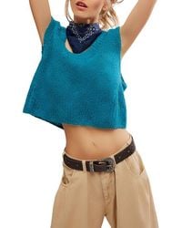 Free People - Dream Maker Crop Alpaca Blend Sweater Vest - Lyst
