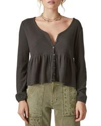 Lucky Brand - Cloud Waffle Texture Top - Lyst
