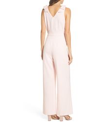 chelsea28 faux wrap jumpsuit