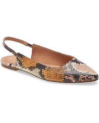 the remi slingback flat in woven leather