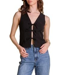 Endless Rose - Sleeveless Tie Front Top - Lyst