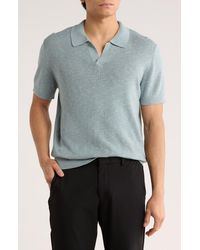Nordstrom - Cotton & Linen Blend Polo Sweater - Lyst