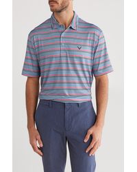 Callaway Golf® - Smu Stripe Polo - Lyst