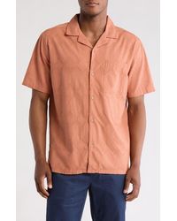 Civil Society - Relaxed Fit Cotton Jacquard Resort Shirt - Lyst