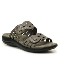 Taryn Rose - Cutout Slide Sandal - Lyst