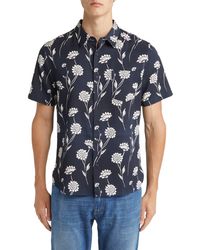 Vince - Nomad Floral Short Sleeve Button-up Shirt - Lyst