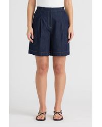 NVLT - Pleated Bermuda Shorts - Lyst