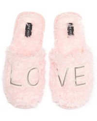 nine west fuzzy slippers