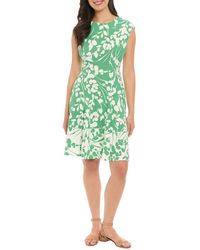 London Times - Night And Day Fern Fit And Flare Dress - Lyst