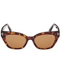Tom Ford - Juliette 52Mm Cat Eye Sunglasses - Lyst