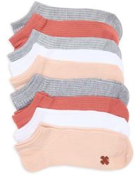 Lucky Brand - 9-Pack Assorted Speckle Rib No Show Socks - Lyst