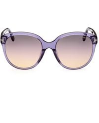 Tom Ford - 58mm Gradient Round Sunglasses - Lyst