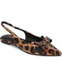 BERNESS - Bow Slingback Flat - Lyst