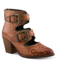 Spring Step - Notched Nature Buckled Bootie - Lyst