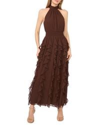 1.STATE - Flounce Cascading Sleeveless Maxi Dress - Lyst