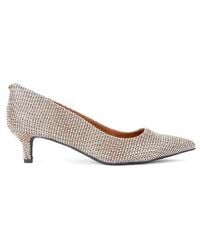 Kurt Geiger - Kensington Flexi Pointed Toe Kitten Heel Pump - Lyst