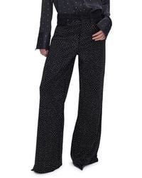 GOOD AMERICAN - Good Ease Rhinestone Wide Leg Jeans - Lyst