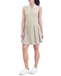 SAGE Collective - Clubhouse Half Zip Polo Dress - Lyst